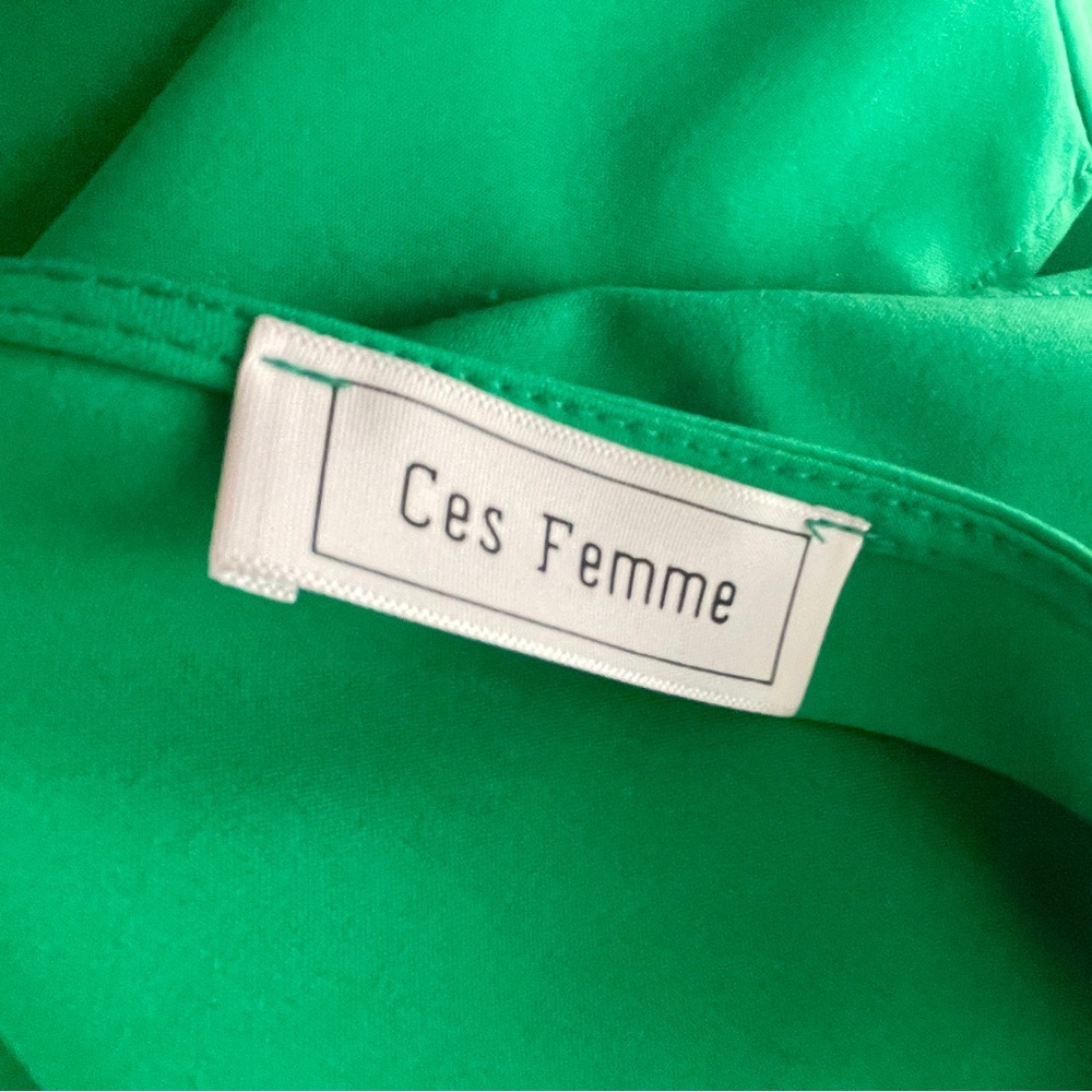 Ces Femme Kelly Green Dress Medium Style DY5408 Cut 0735 - Picture 2 of 9